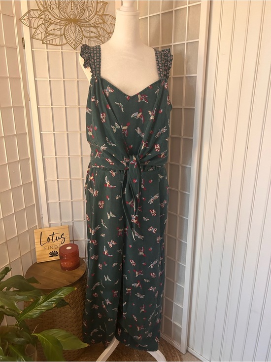 Matilda Jane Pants - Matilda Jane Butterfly Cottagecore Jumpsuit Green Large